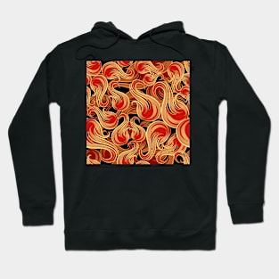 Flame Pattern Hoodie